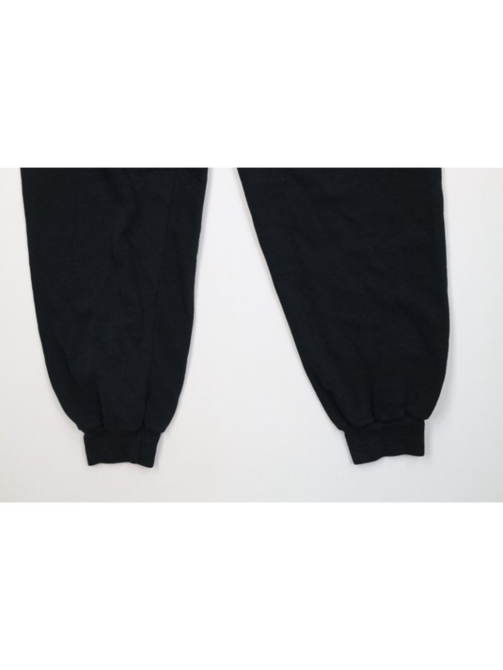 Vintage 90s Streetwear Womens Large Faded Blank Sweatpants Joggers Black USA - Picture 4 of 12